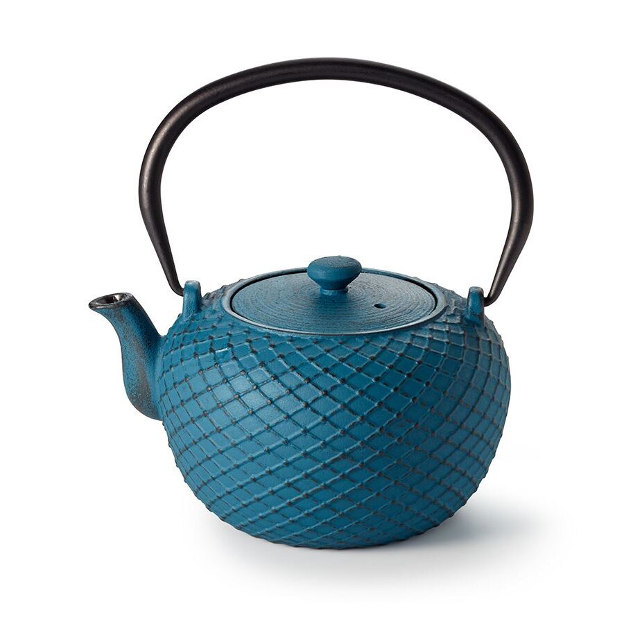 Czajnik żeliwny 800 ml turkusowy
