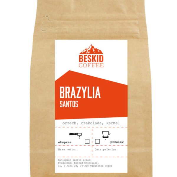 Kawa ziarnista Brazylia Santos 250g