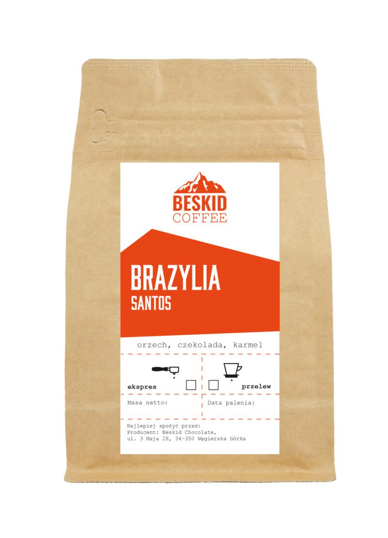 Kawa ziarnista Brazylia Santos 250g